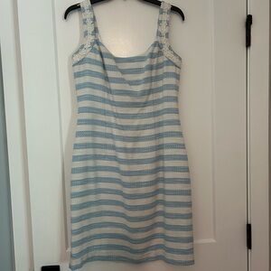 Lilly Pulitzer Blue and White Textured Dress